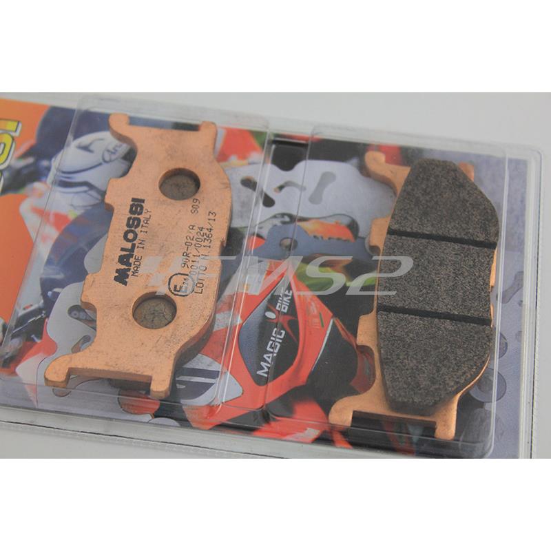 Pastiglie freno Malossi brake pads mhr synt omologate con mescola sinterizzata per maxi scooter Yamaha, ricambio 6215029