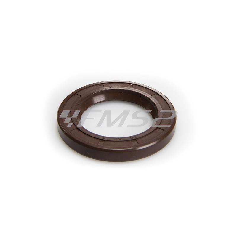 Paraolio Malossi in viton marrone con misura 30 x 47 x 6 mm fkm per asse ruota posteriore carter Malossi e motore originali Piaggio, ricambio 6616199B