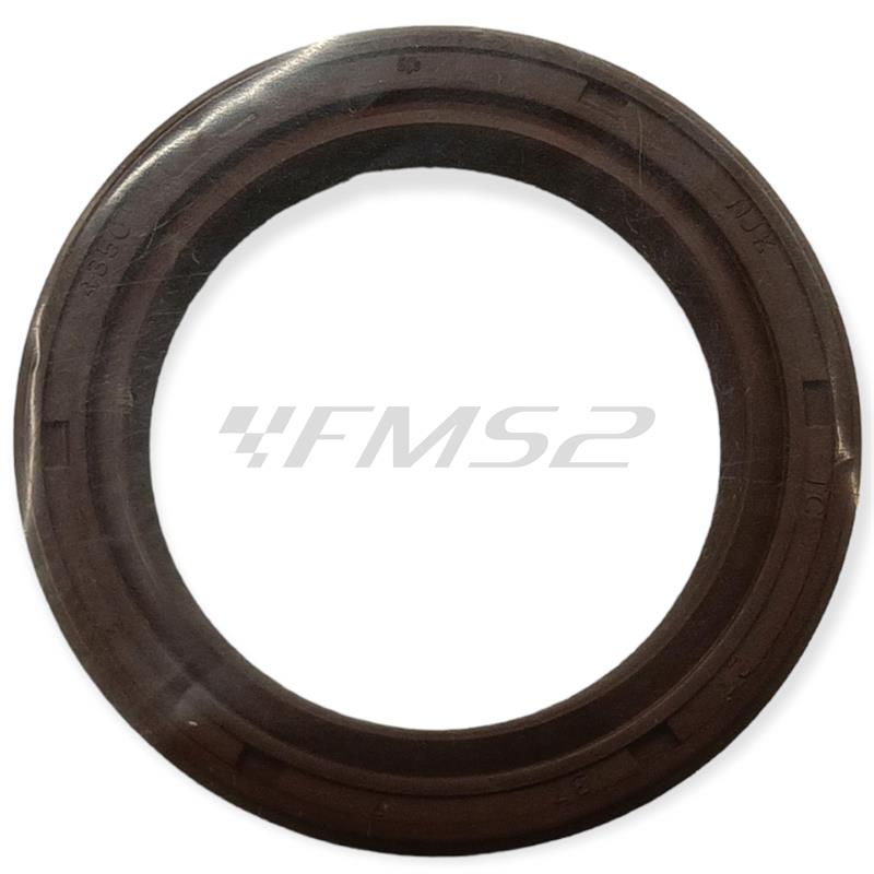 Paraolio Malossi misura 27 x 37 x 7 mm in viton marrone da montare sui motori Piaggio Vespa 50 special, Pk e 125 primavera, 125 Et3 e Pk sul piatto porta ceppi asse ruota posteriore, ricambio 6617438B