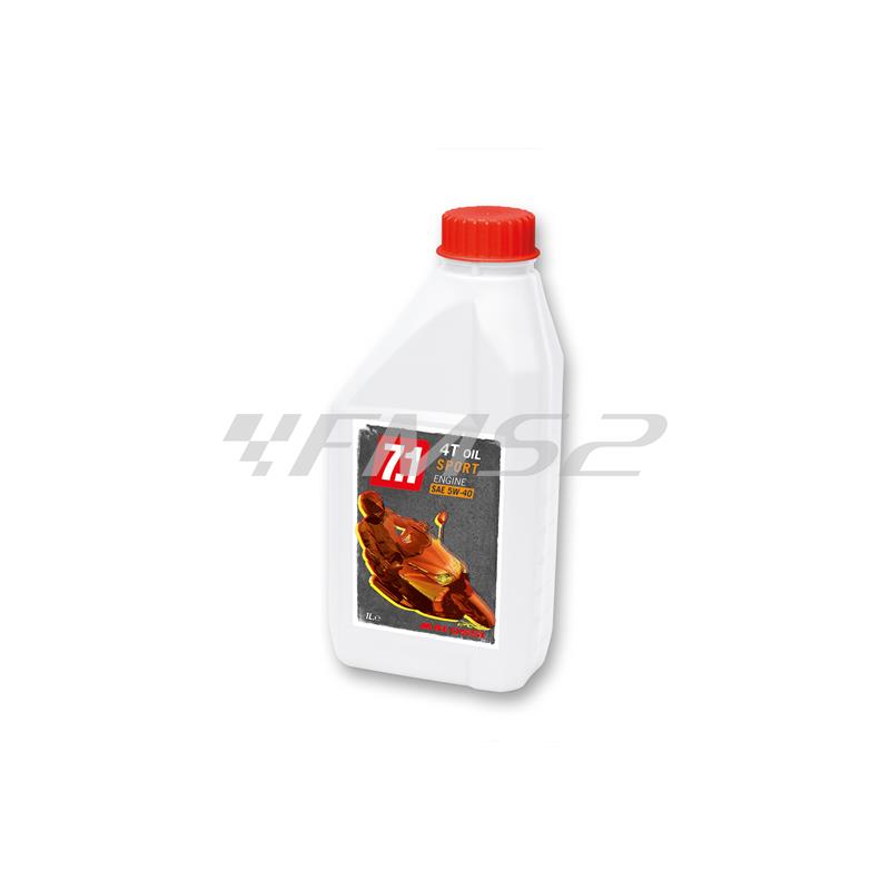 Olio Malossi modello SX 4 tempi sport engine oil SAE  5W-40 sintetico 100% per maxi scooter e maxi moto con motore a 4 tempi, ricambio 7612446B