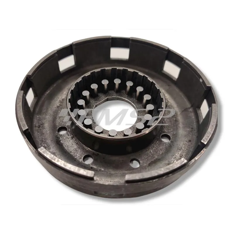 7717313B Campana cestello frizione Malossi Power up clutch basket con diametro interno da 109,5 mm per motori Piaggio Vespa PX 125, 150 e 200 cc 2 tempi prodotti dal 1998 in poi