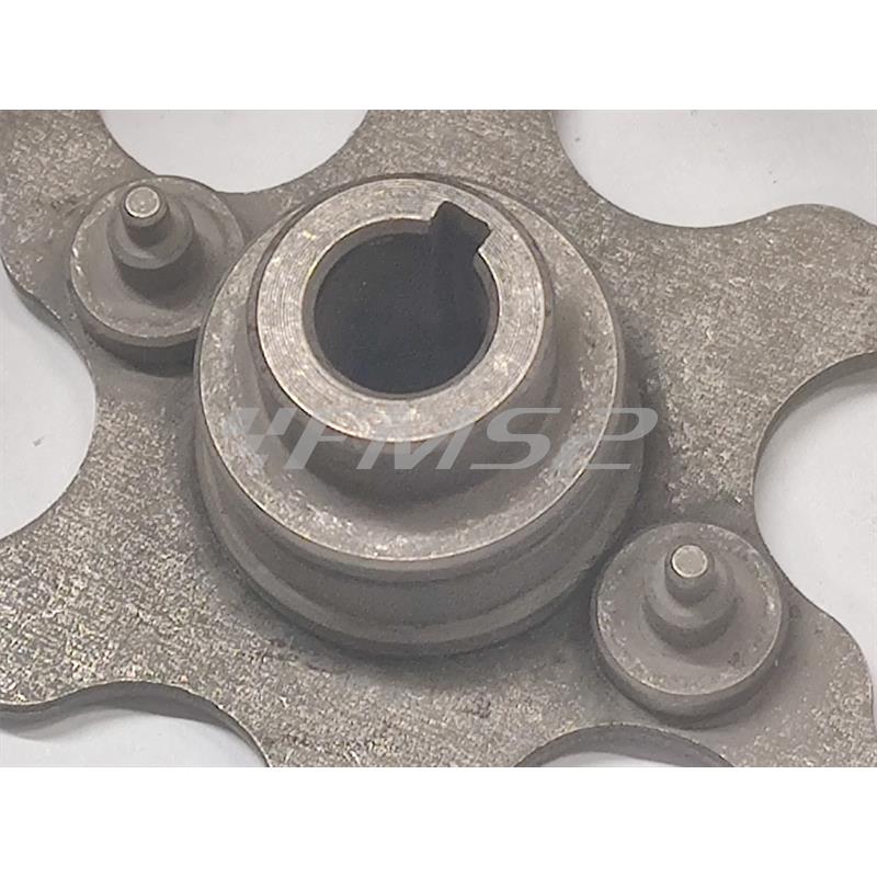 Campana frizione Malossi Wing clutch bell con diametro interno da 93 mm completa di anello dissipatore di calore saldato all'esterno per ciclomotori Piaggio Ciao, Si, Boxer, Bravo, SuperBravo, Grillo, ricambio 7718152B