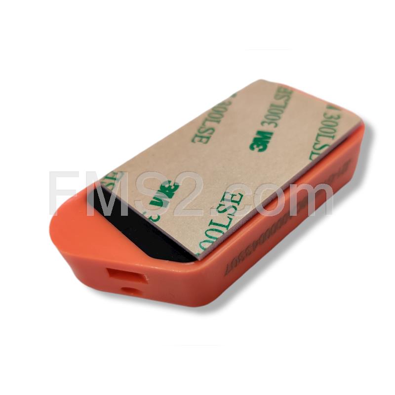 Contaore digitale di colore arancione con attivazione a vibrazione e conteggio parziale resettabile per applicazioni varie, ricambio AT2210A
