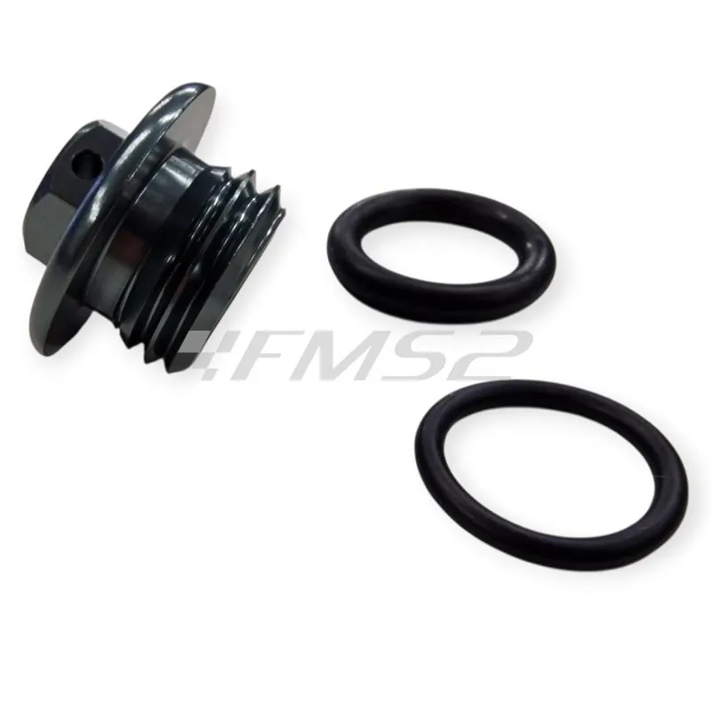 Tappo carico olio M20 X 2,5 mm anodizzato titanio con chiave da 13 mm specifico per FANTIC, HONDA, KAWASAKI e YAMAHA, ricambio AV3000T