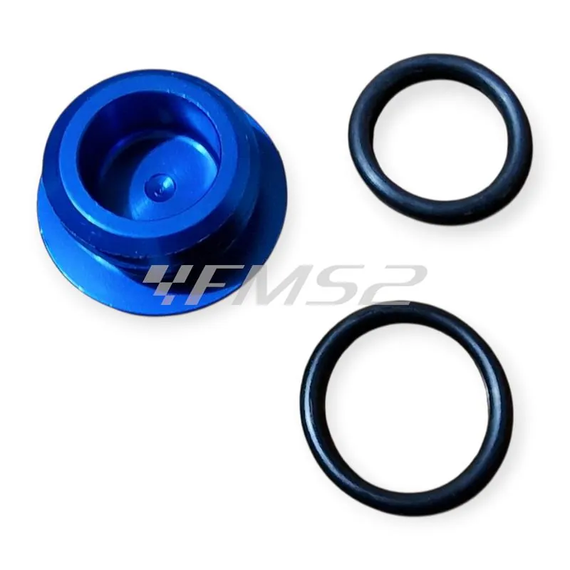 AV3002B Tappo carico olio M24 X 3 mm anodizzato blu con chiave da 13 mm specifico per KTM, GAS GAS, HUSQVARNA, HUSABERG, VENT e SHERCO