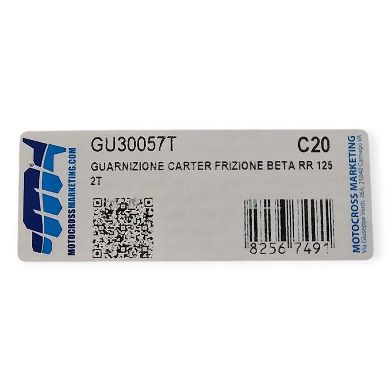 GU30057T Guarnizione carter frizione specifica per BETA RR 125 e 200 2T - tutte le versioni