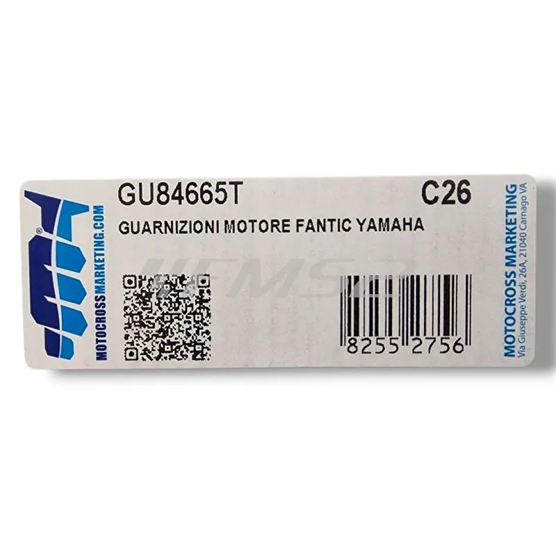 GU84665T Serie guarnizioni motore Yamaha YZ 125 prodotti dal 2022 fino al 2025 e Fantic XE prodotti dal 2023 fino al 2024 e XX 125 prodotti dal 2022 fino al 2024
