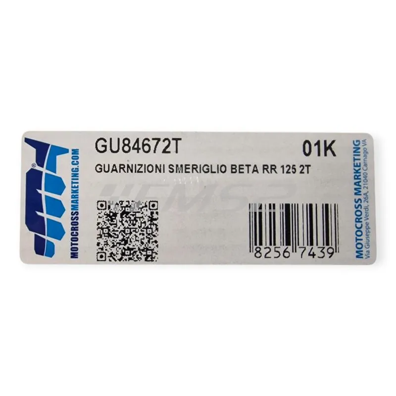 GU84672T Serie guarnizioni smeriglio per BETA RR 125 2T prodotti dal 2018 e RR 200 2T prodotti dal 2019