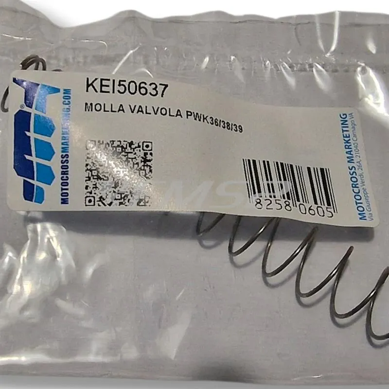Molla valvola ghigliottina originale KEIHIN PWK 36, PWK 38 e PWK 39, ricambio KEI50637
