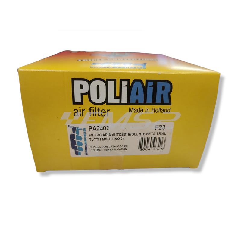 Filtro aria Poliair - Beta trial (tutti i modelli) prodotti fino al 1994, ricambio PA2402