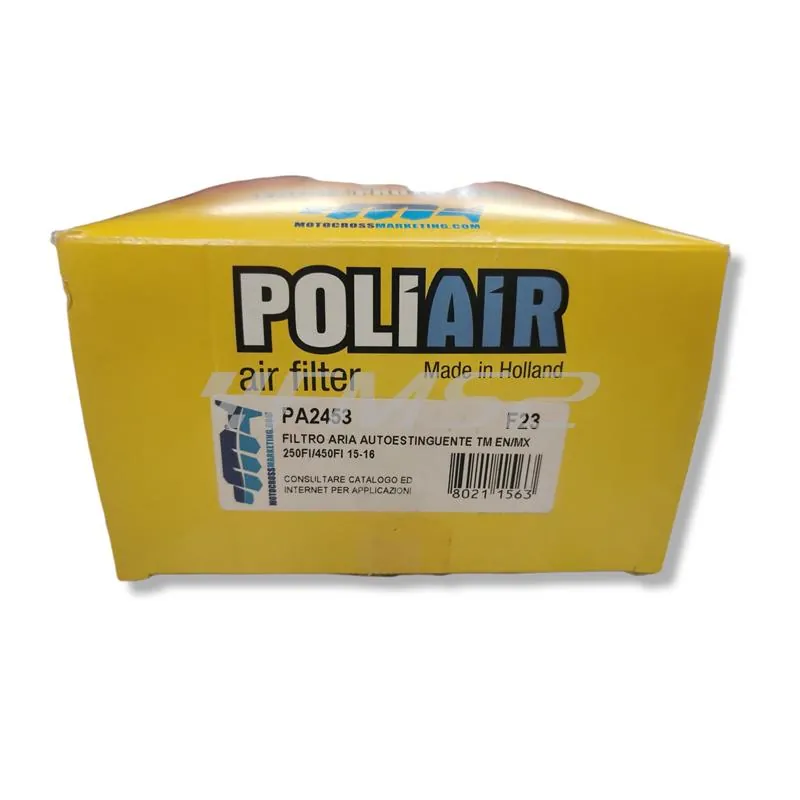 PA2453 Filtro aria Poliair - Tm Racing EN/MX 250/450 Fi 4t 2015-2021 e EN/MX 300 Fi 4t 2017-2021
