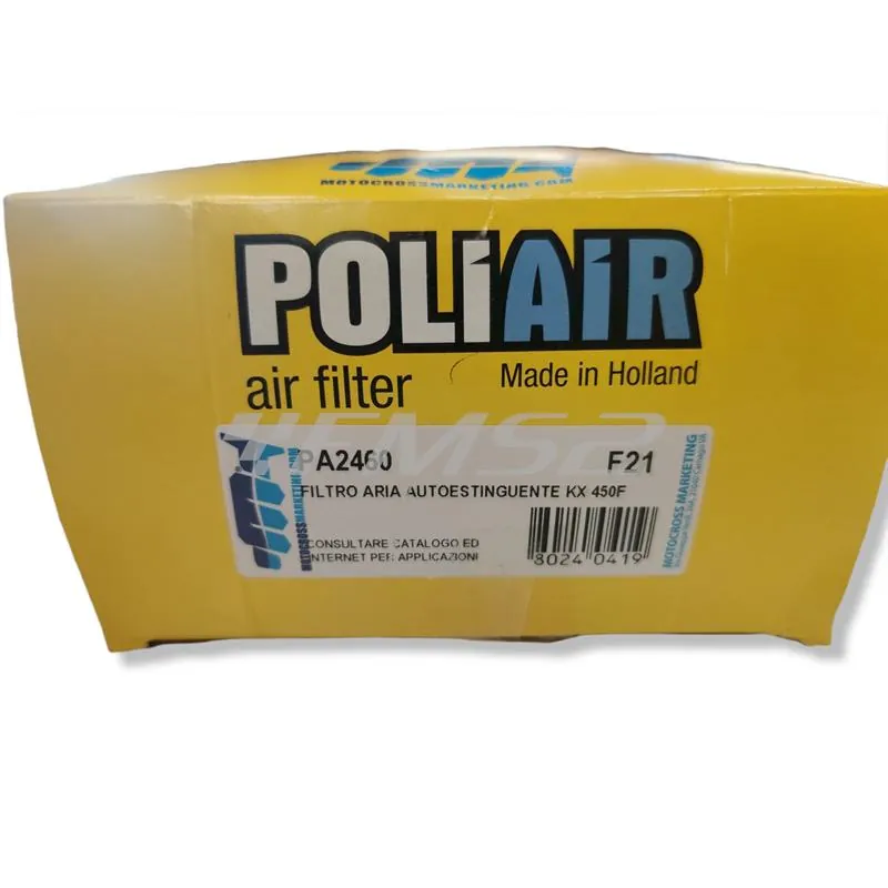 PA2460 Filtro aria Poliair - Kawasaki KX-F 250 2021-2024 e KX-F 450 2019-2023