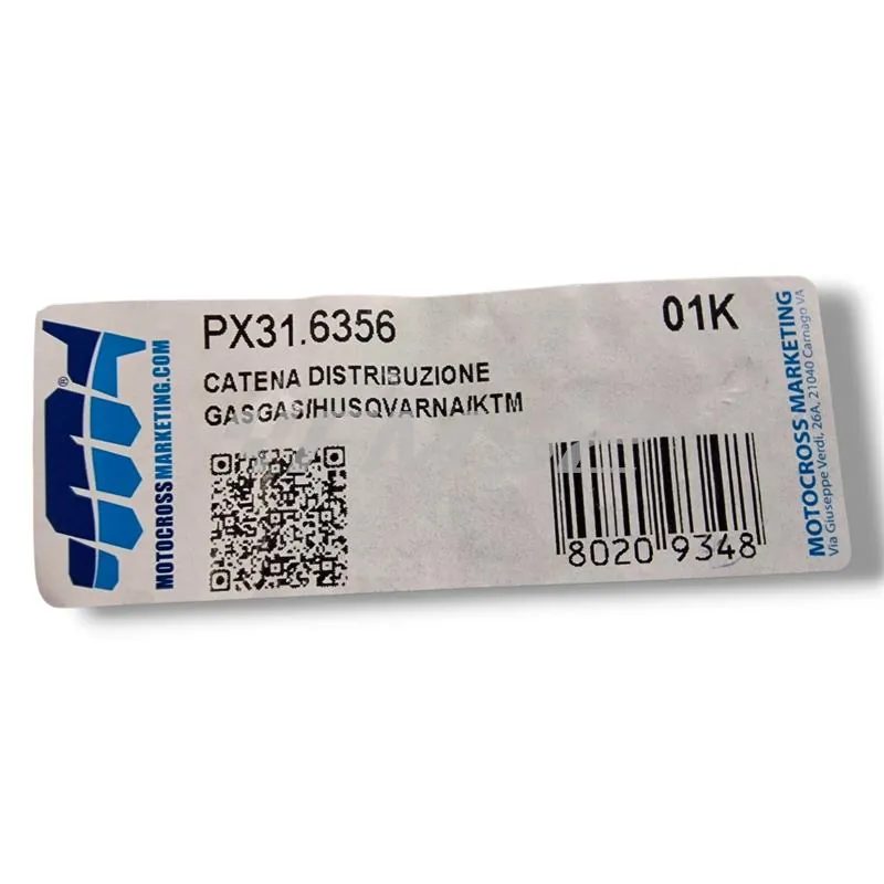 Catena di distribuzione MORSE specifica per KTM, Husqvarna e Gas Gas 250 e 350 4tempi prodotti dal 2016-2023, ricambio PX31.6356
