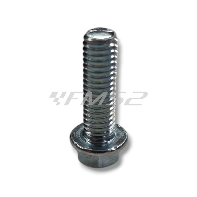 Vite Japan style M6x20 mm con base allargata ed esagono chiave 8 mm per carenature cross e comandi gas Domino e Tommaselli, ricambio VT2096