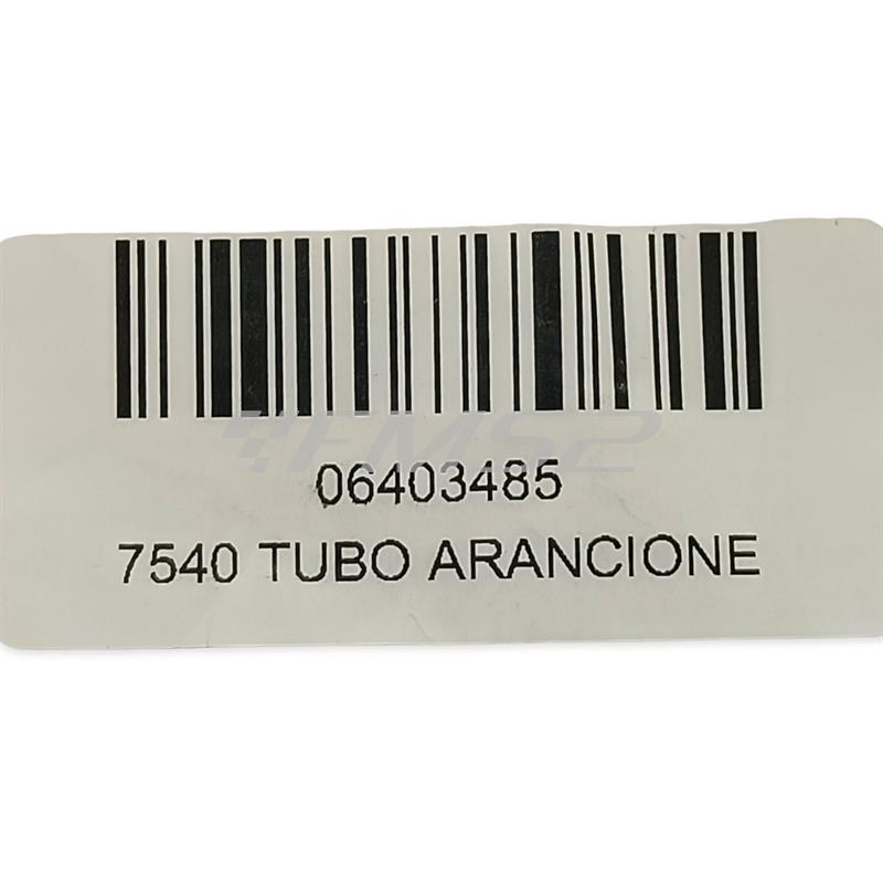 Tubo freno aeronautico Allegri in treccia metallica con rivestimento in pvc di colore arancione per impianti freno venduto al decimetro (Motorquality), ricambio 06403485