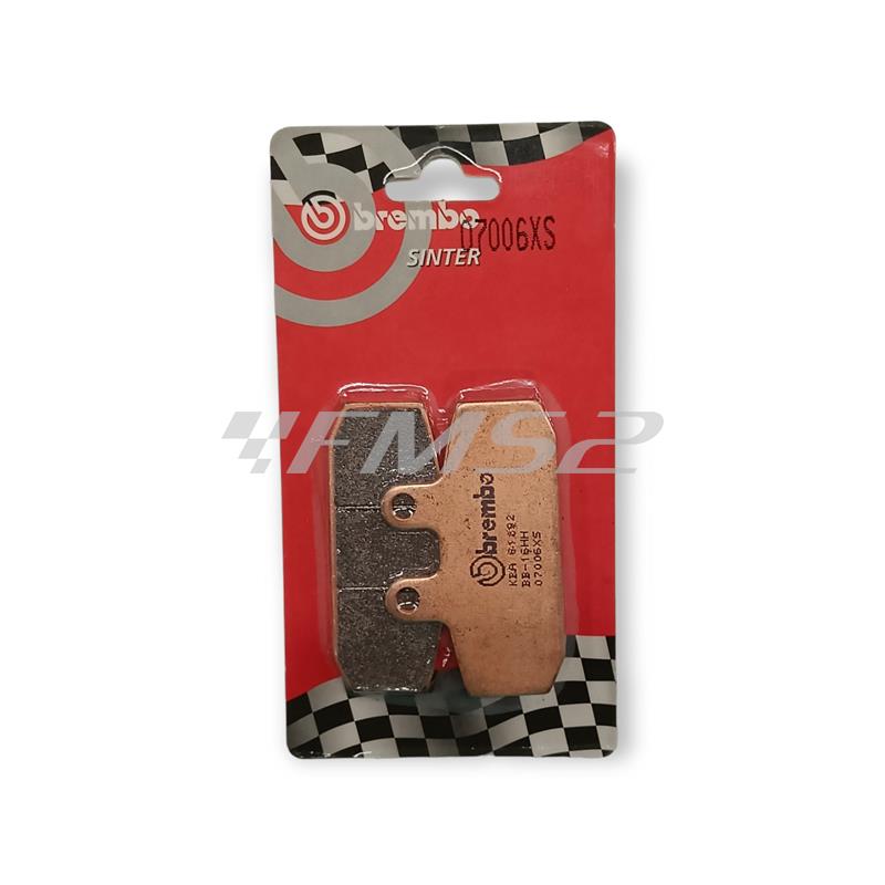 Pastiglie freno BREMBO anteriori sinterizzate, ricambio 07006XS