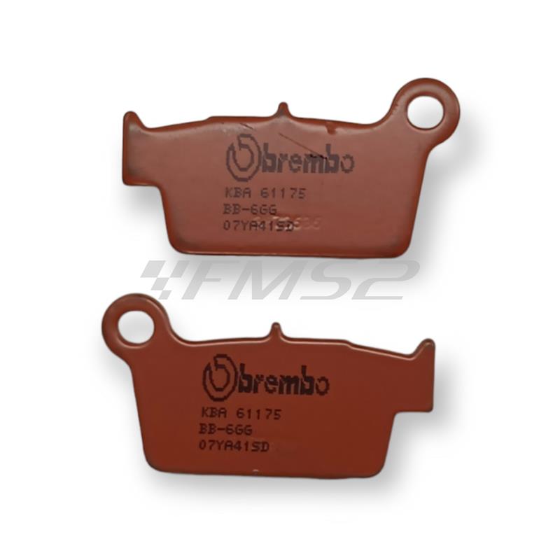 Pastiglie freno BREMBO posteriori sinterizzate, ricambio 07YA41SD