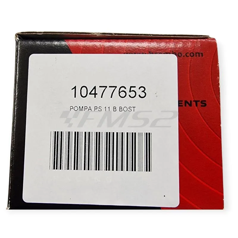 10477653 Pompa freno posteriore Brembo PS 11 B mm nero – Entrata laterale dritta , interasse 40 mm