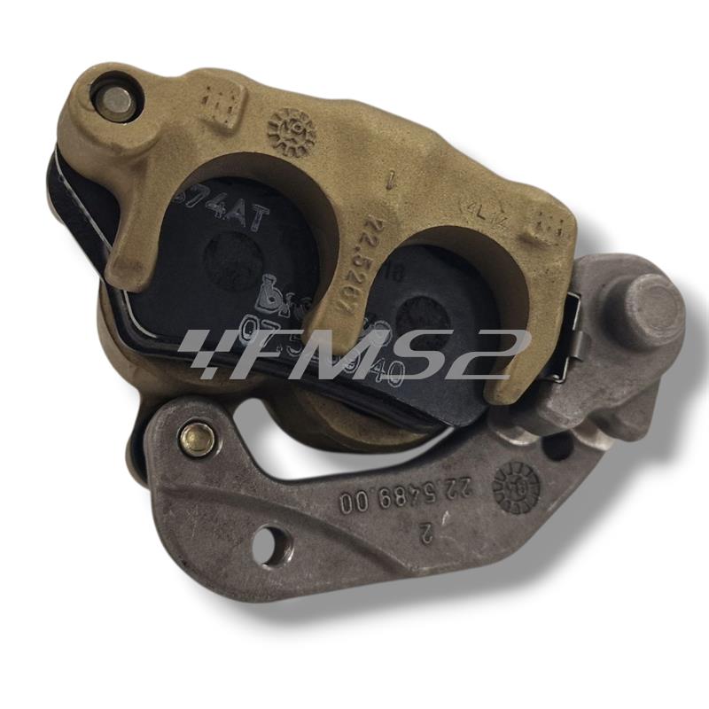 Pinza freno Brembo anteriore flottante serie oro per Husqvarna SMS/SMR/SM/WR/WRE/TC/CR/TE con 2 Pistoncini Ø 28 mm e interasse di fissaggio 60 mm, ricambio 22520030