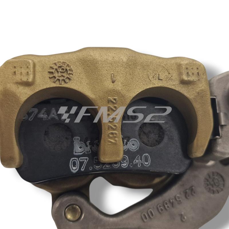 Pinza freno Brembo anteriore flottante serie oro per Husqvarna SMS/SMR/SM/WR/WRE/TC/CR/TE con 2 Pistoncini Ø 28 mm e interasse di fissaggio 60 mm, ricambio 22520030