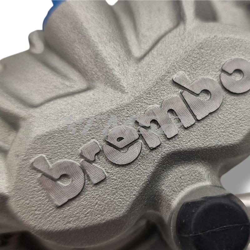 Pinza freno Brembo anteriore flottante silver 2 pistoncini Ø 24 mm con interasse di fissaggio 90 mm per enduro/cross/motard KTM, Gas Gas, Husqvarna, Sherco, Husaberg, ricambio 22A36013