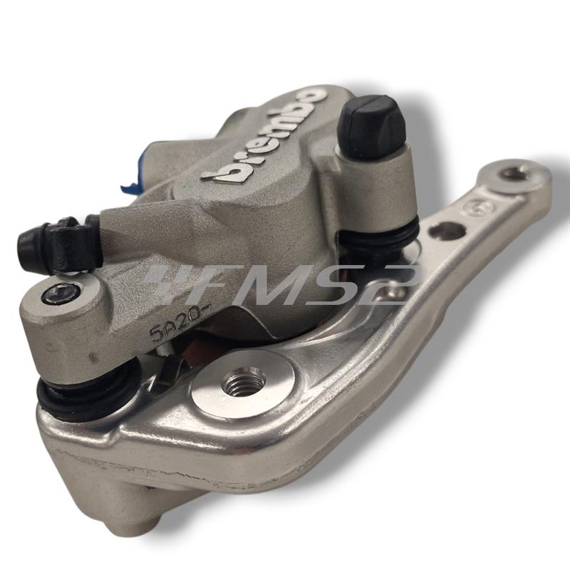 Pinza freno Brembo anteriore flottante silver 2 pistoncini Ø 24 mm con interasse di fissaggio 90 mm per enduro/cross/motard KTM, Gas Gas, Husqvarna, Sherco, Husaberg, ricambio 22A36013