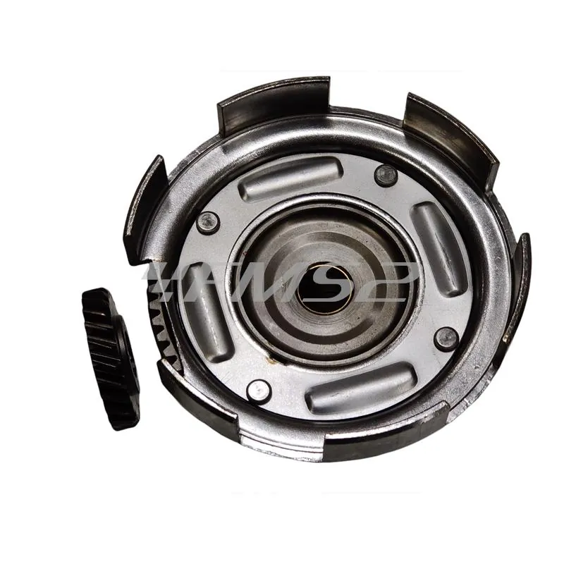 CP0003 Coppia trasmissione primaria a denti elicoidali con rapporto originale Z24x61 Newfren con parastrappi per Piaggio Vespa 125 primavera e 125 Et3 