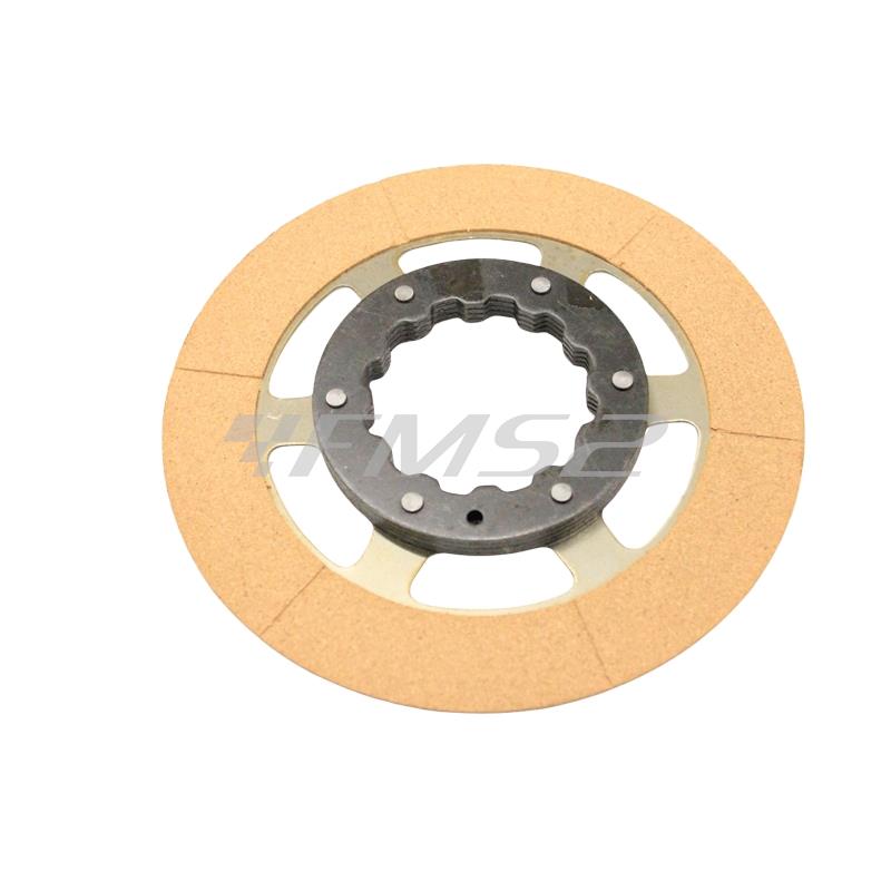 Disco frizione guarnito completo per Piaggio Ape Car P2 e P3, MP 501, P 601 e 602, P 702 e 703 Benzina 2 tempi, ricambio F1184A