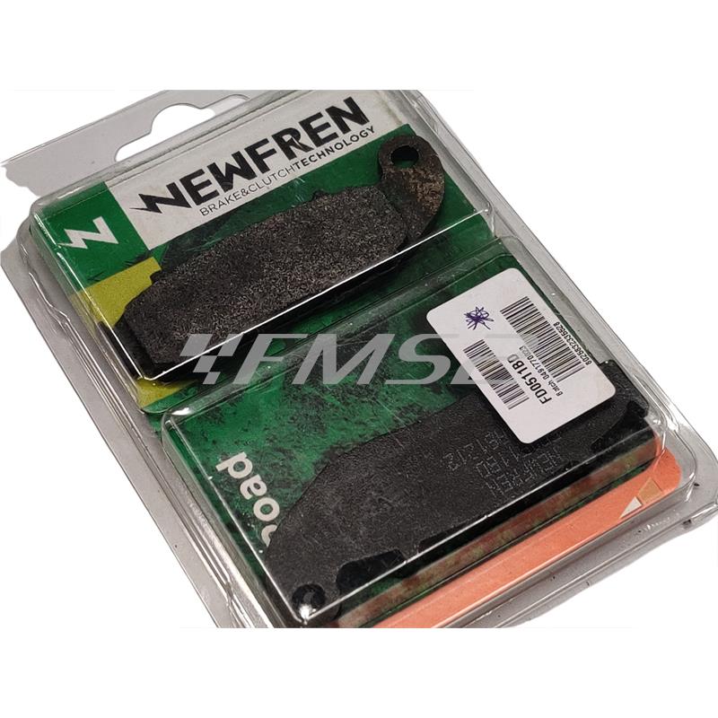 Pastiglie freno Newfren con mescola offroad dirt per applicazioni varie, ricambio FD0511BD