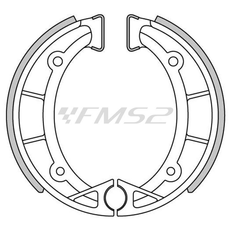 Ganasce freni a tamburo 123x25 Newfren, ricambio GF0097