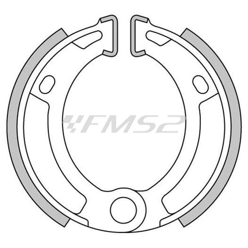 Ganasce freni a tamburo anteriori e posteriori Newfren per ciclomotori vari modelli e marche, ricambio GF0210