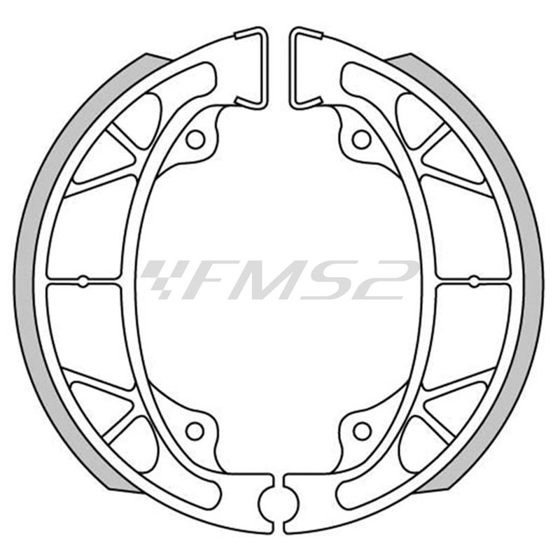 Ganasce freni a tamburo posteriori 110x25 Newfren, ricambio GF0264