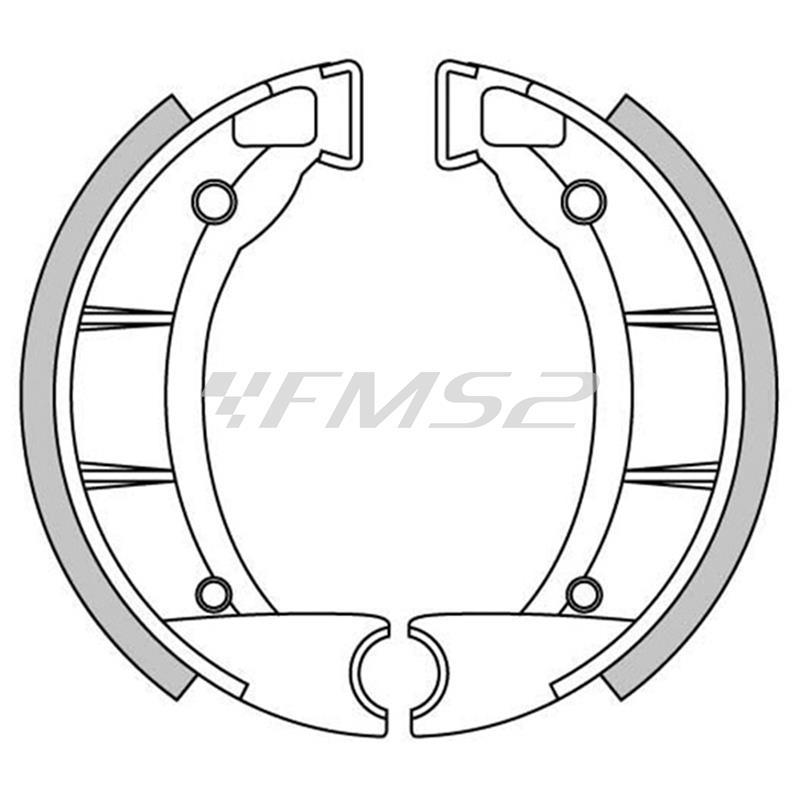Ganasce freni a tamburo Newfren anteriori e posteriori applicabili a vari modelli e marche, ricambio GF1151