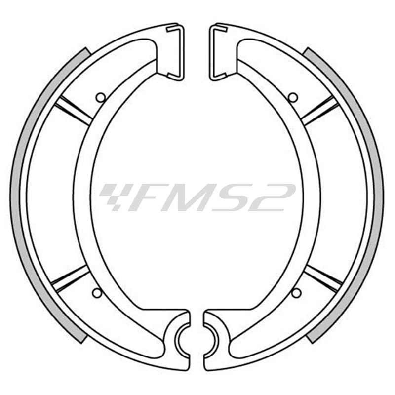 Ganasce freni a tamburo posteriori Newfren, ricambio GF1167
