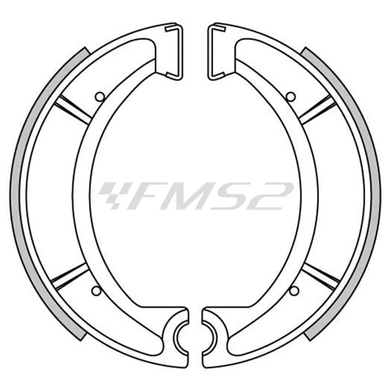 Ganasce freni a tamburo posteriori Newfren, ricambio GF1167