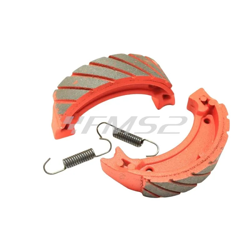 Ganasce freni a tamburo posteriori Newfren, versione Racing antiacqua, per scooter con motore Minarelli verticale, ricambio GF1200RAC