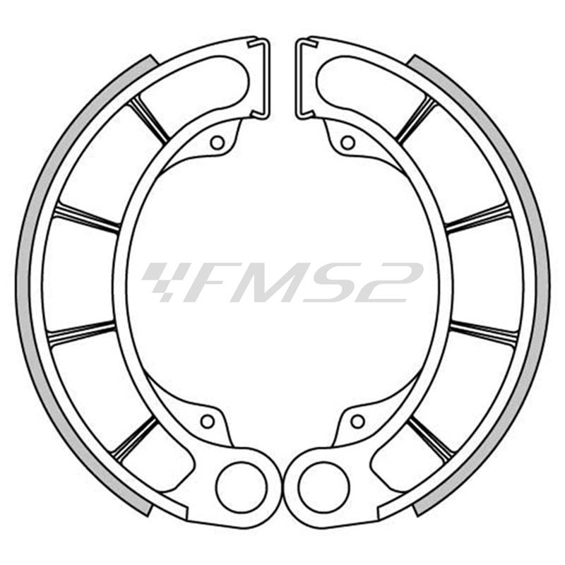 Ganasce freni a tamburo posteriori Newfren, ricambio GF1214