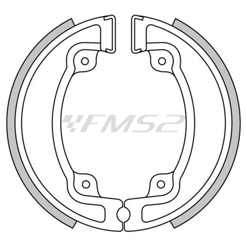Ganasce freni a tamburo posteriori Newfren, ricambio GF1310
