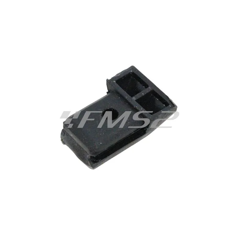 Puntalino in plastica nera versione chiusa per serie strisce Vespa PX 125-150-200 arcobaleno e tutte le versioni prodotte dopo (Olympia), ricambio 1182174