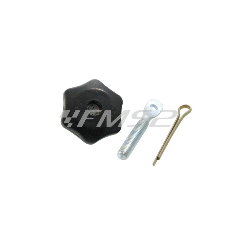 Kit chiusura serbatoio olympia completo di perno e coppiglia e pomolo chiusura tappo serbatoio Piaggio Vespa 50-125 Primavera-125 ET3, ricambio 71404C