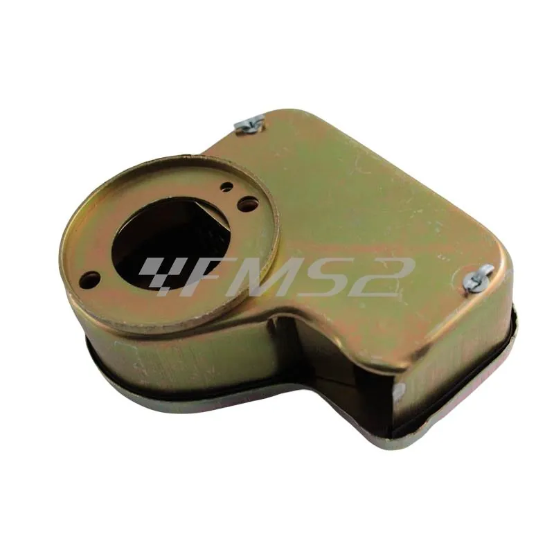 71905 Scatola depuratore filtro aria in metallo (Olympia) tipo originale per carburatore Dell'Orto shbc 19-19 montato sulla Piaggio Vespa 125 primavera