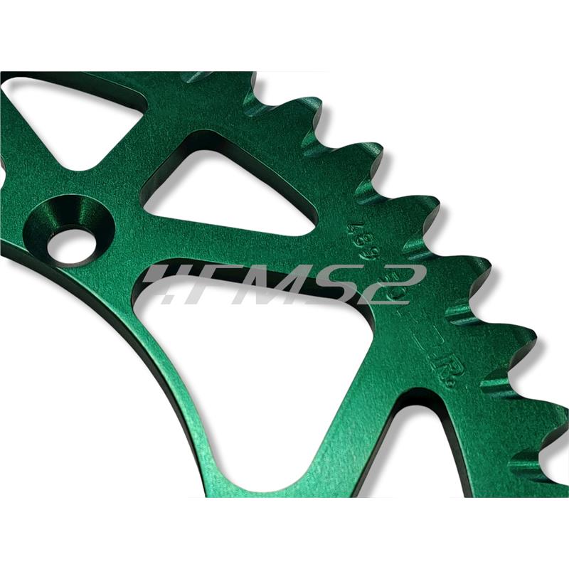 Corone kawasaki z50 ergal verde, ricambio 48950L7