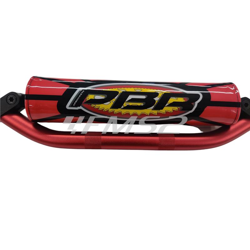 Manubrio cross PBR in ergal anodizzato rosso opaco e piega Honda CR 125 cross completo di paracolpi centrale PBR, ricambio 551101223