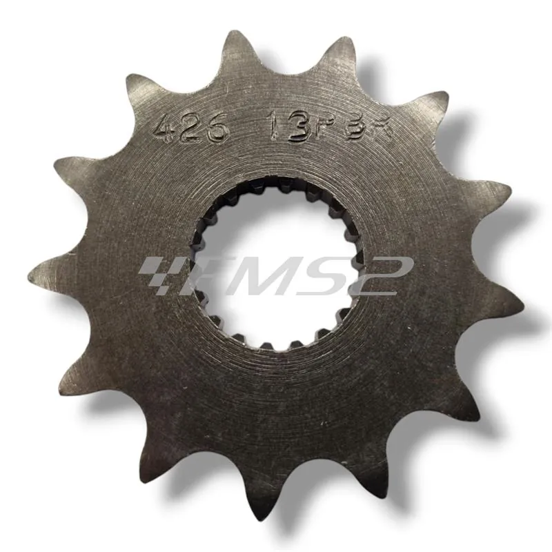 Kit Pignone, corona, catena PBR con corona acciaio Z46, pignone acciaio Z13 e catena EK passo 428 DEH con 130 maglie per Keeway 125 RKF prodotte dal 2017 al 2020, ricambio EK248