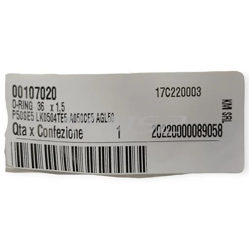 00107020 O-ring 36 per 1.5
