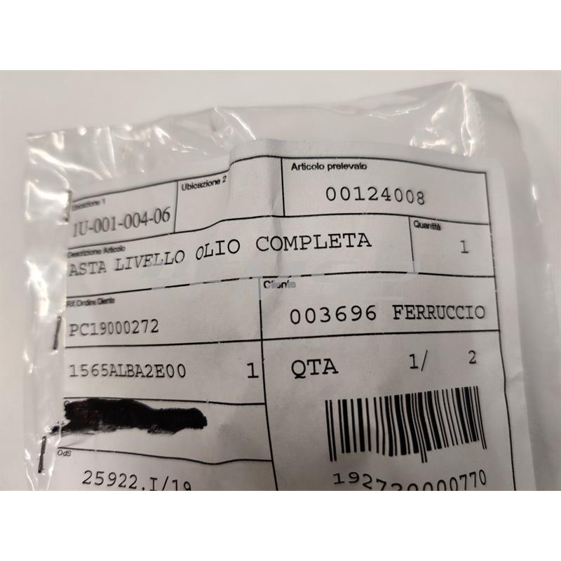 Asta livello olio completa, ricambio 00124008