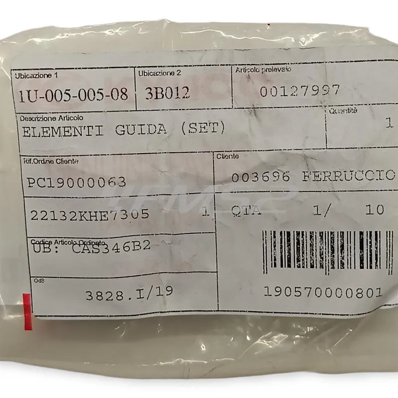 Elemento guida, ricambio 00127997