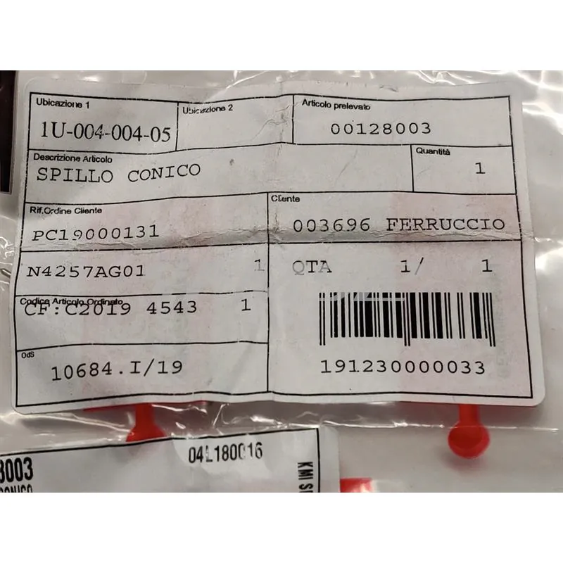 00128003 Spillo conico