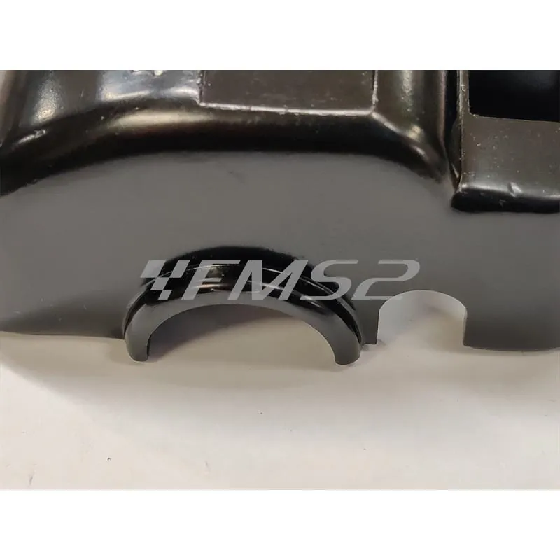 00135054 Coperchio anteriore comando devio fanali destro nudo senza pulsante avviamento  in alluminio di colore nero per scooter e maxi scooter Kymco Agility 50, 125, 150 e 200 cc
