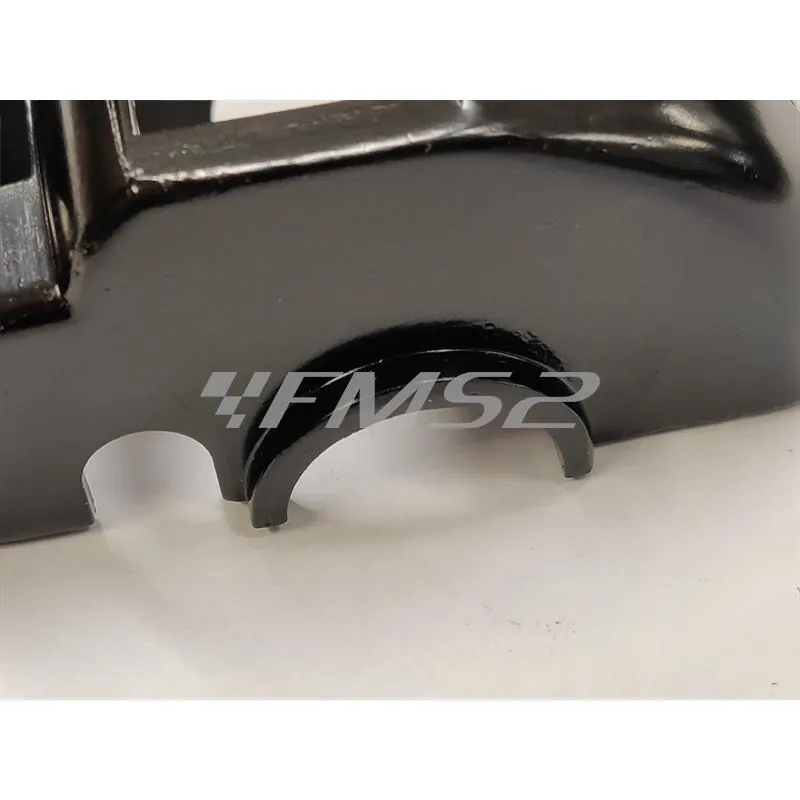 00135056 Coperchio anteriore comando devio fanali sinistro nudo senza pulsanti in alluminio di colore nero per scooter e maxi scooter Kymco Agility 50, 125, 150 e 200 cc